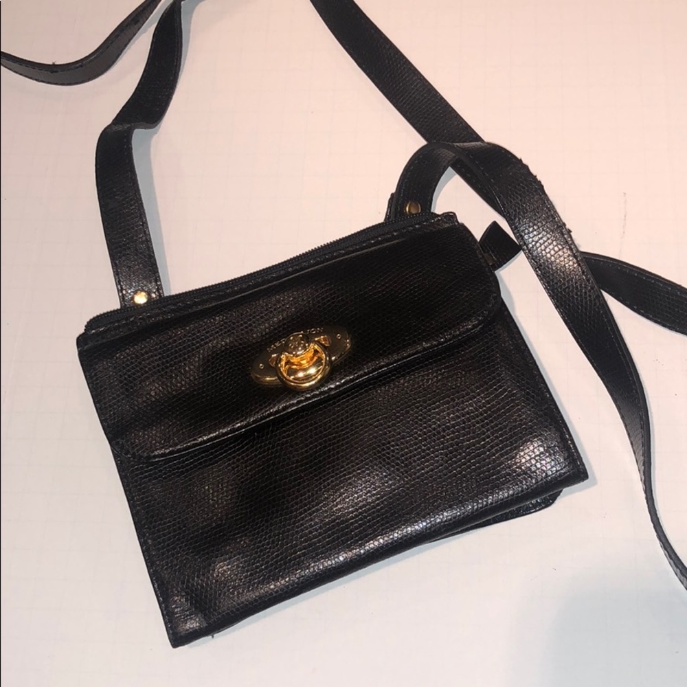 Vintage small medallion leather bag